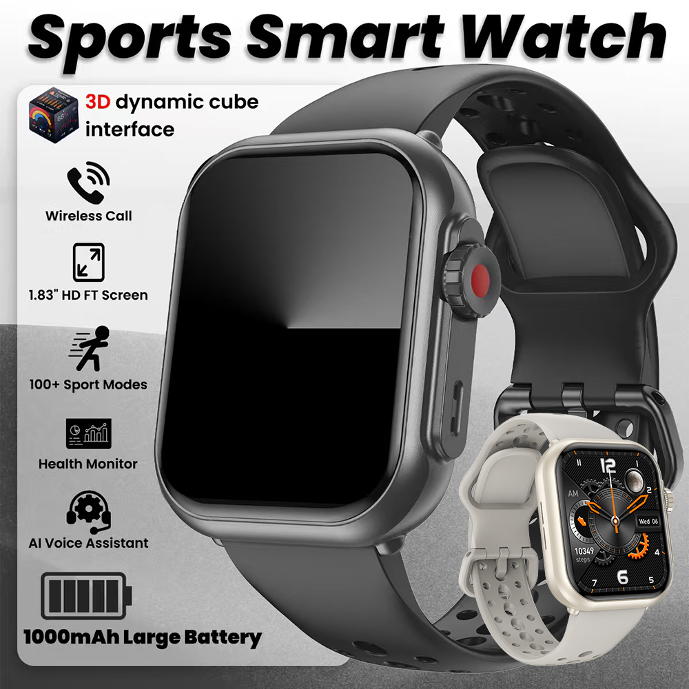 Luxury Watch Korea - 高級電子機器腕時計メンズ1000mAhスマートウォッチフィットネス時計血圧モニター防水リストスポーツスマートウォッチ男性女性用Android 2026 スマートウォッチ 日本語対応 すまーとウォッチ 日本語対応