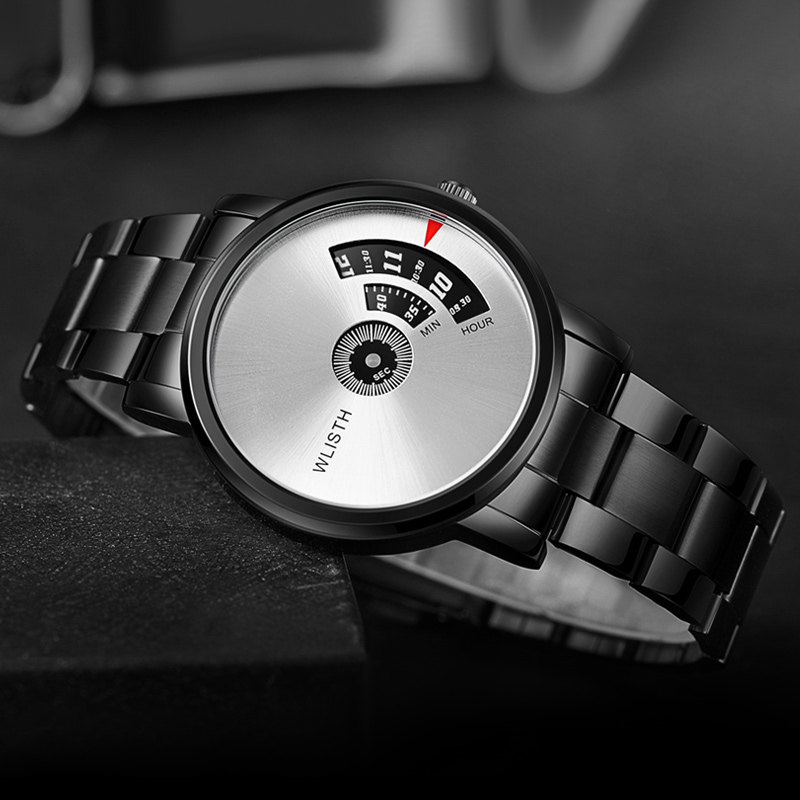 Luxury Watch Korea - ライト高級腕時計男性用高品質ステンレス鋼韓国版学生防水トレンド男性ファッションクォーツ時計男性用