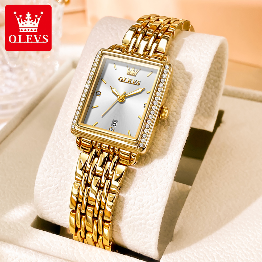 Luxury Watch Deals - OLEVS 9995 日付時計女性用高級防水夜光時計エレガントなクォーツレディースレディース腕時計 Relojes Para Mujer