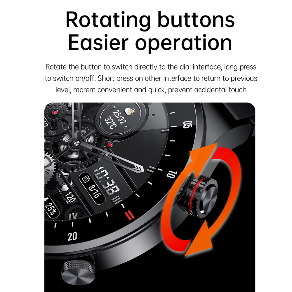 高級QW33スマートウォッチ メンズ NFC ワイヤレス通話 - Luxury Watch Korea のレビューと価格