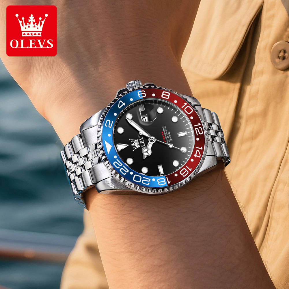 OLEVS 5657 オリジナルブランド メンズ腕時計 ビジ - Luxury Watch Men のレビューと価格