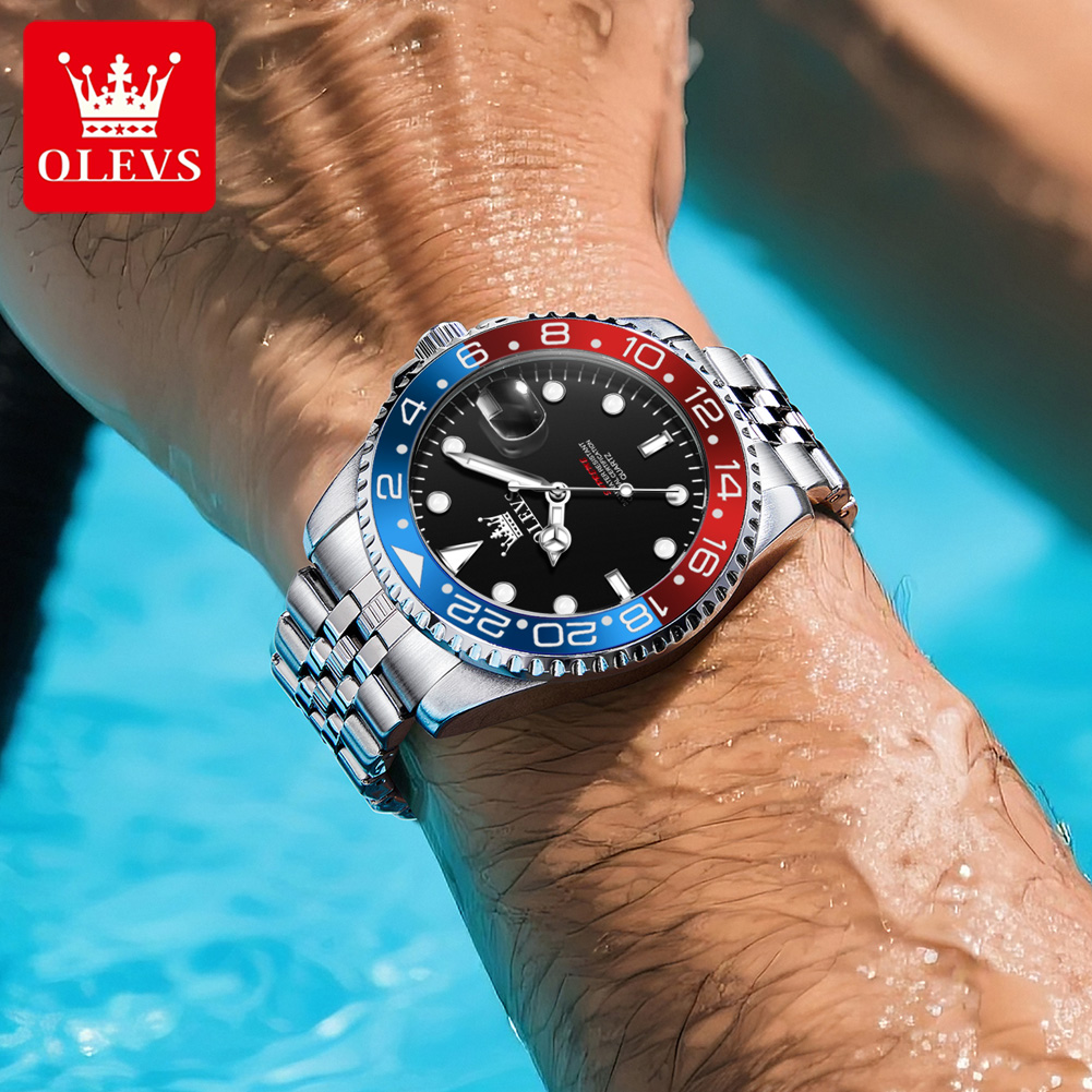 OLEVS 5657 オリジナルブランド メンズ腕時計 ビジ - Luxury Watch Men のレビューと価格
