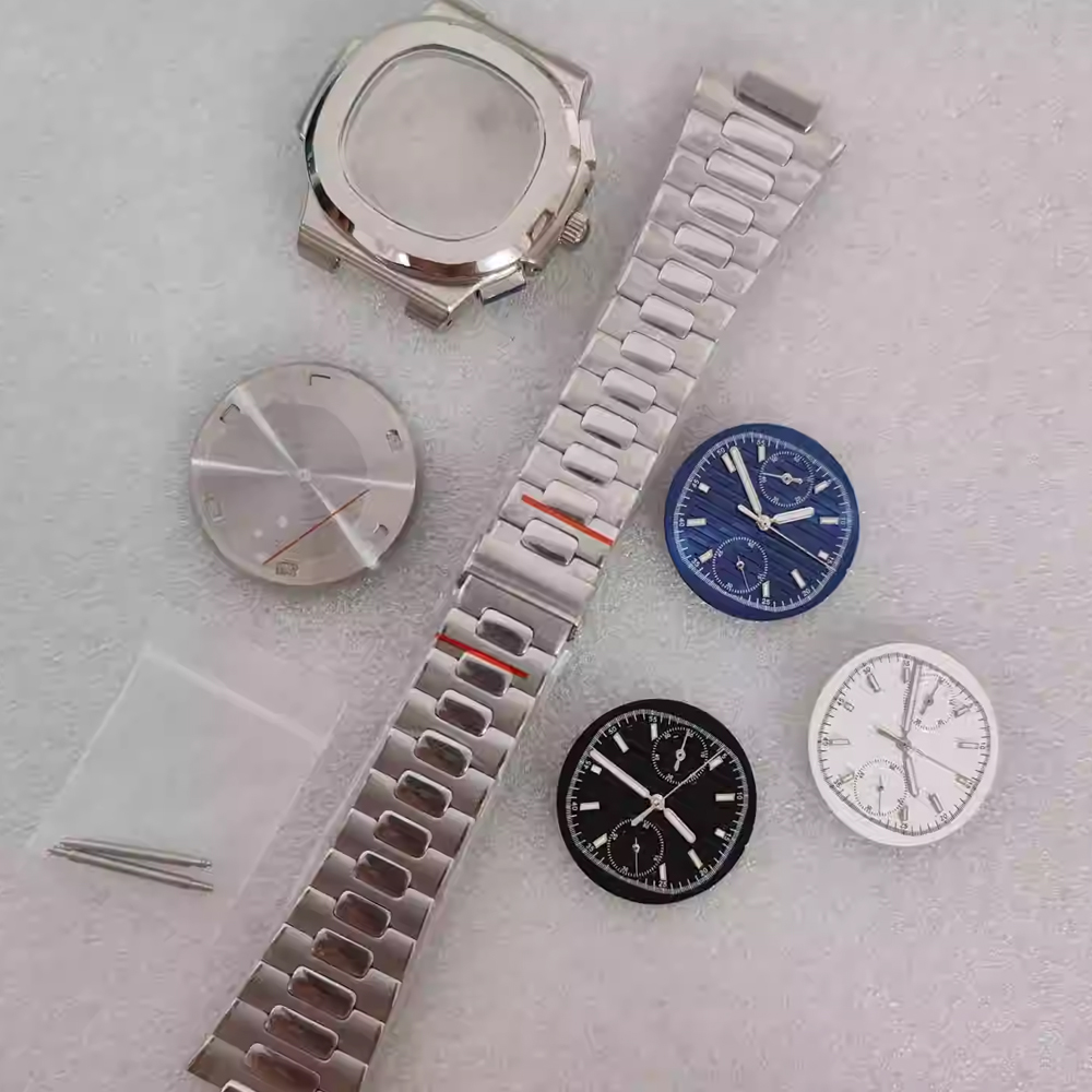 41mm腕時計ケースストラップセット、グリーン夜光文字盤+針 - Luxury Watch With Green Dial のレビューと価格