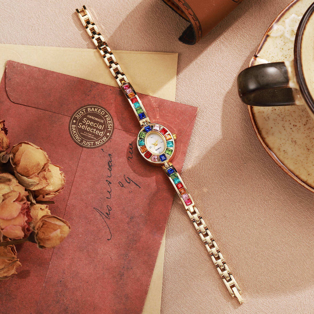 2 ピース/セット高級ラインストーン女性用腕時計ファッション - Luxury Watch Deals のレビューと価格