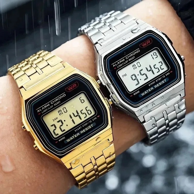 高級 F91W スチールバンド腕時計 LED デジタルステン - Luxury Watch Exchange のレビューと価格