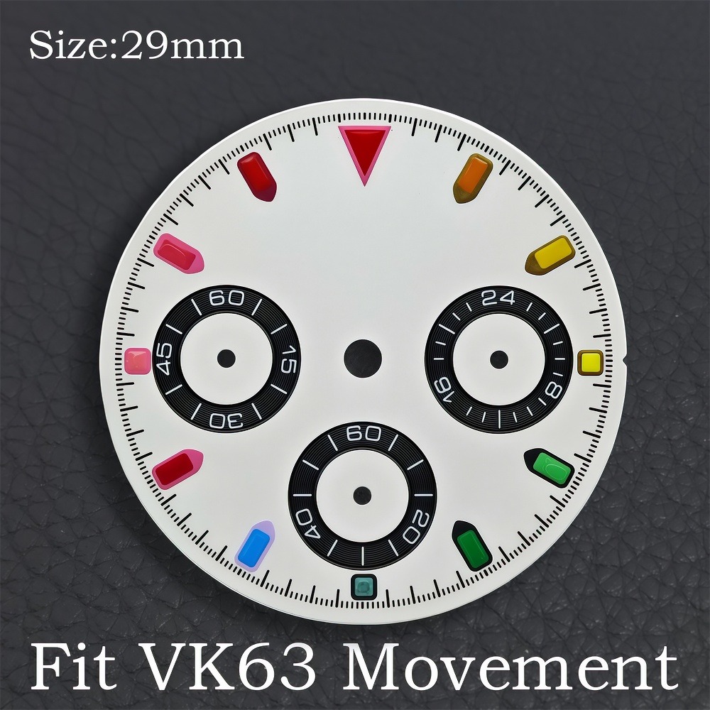 VK63 29 ミリメートルダイヤル時計針グリーン発光クロノ - Luxury Watch With Green Dial のレビューと価格