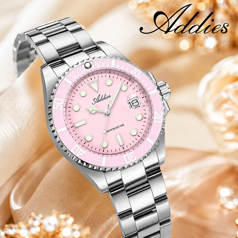ADDIES 36 ミリメートル 50 メートル防水女性の腕 - Luxury Watch Deals のレビューと価格