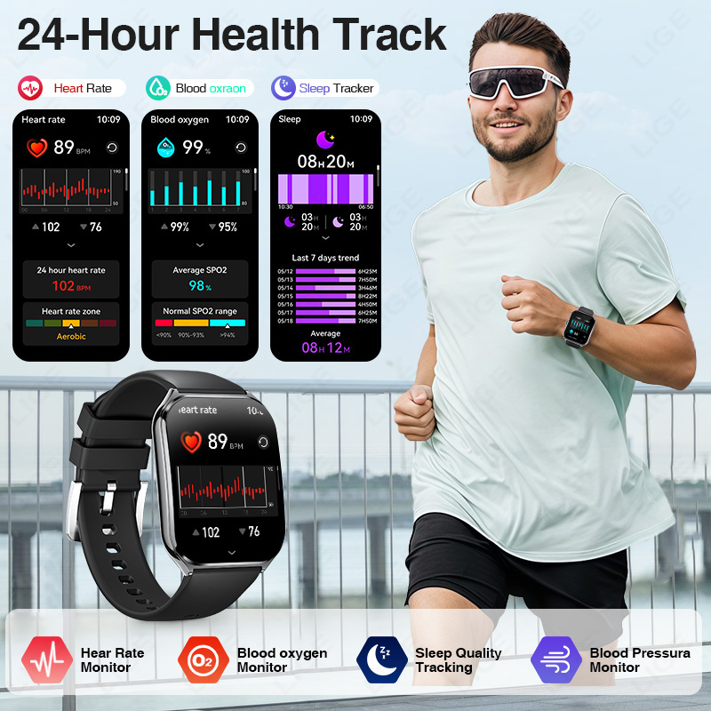 新型超薄型スマートウォッチ メンズ 1.96インチ AMOL - Luxury Watch Korea のレビューと価格