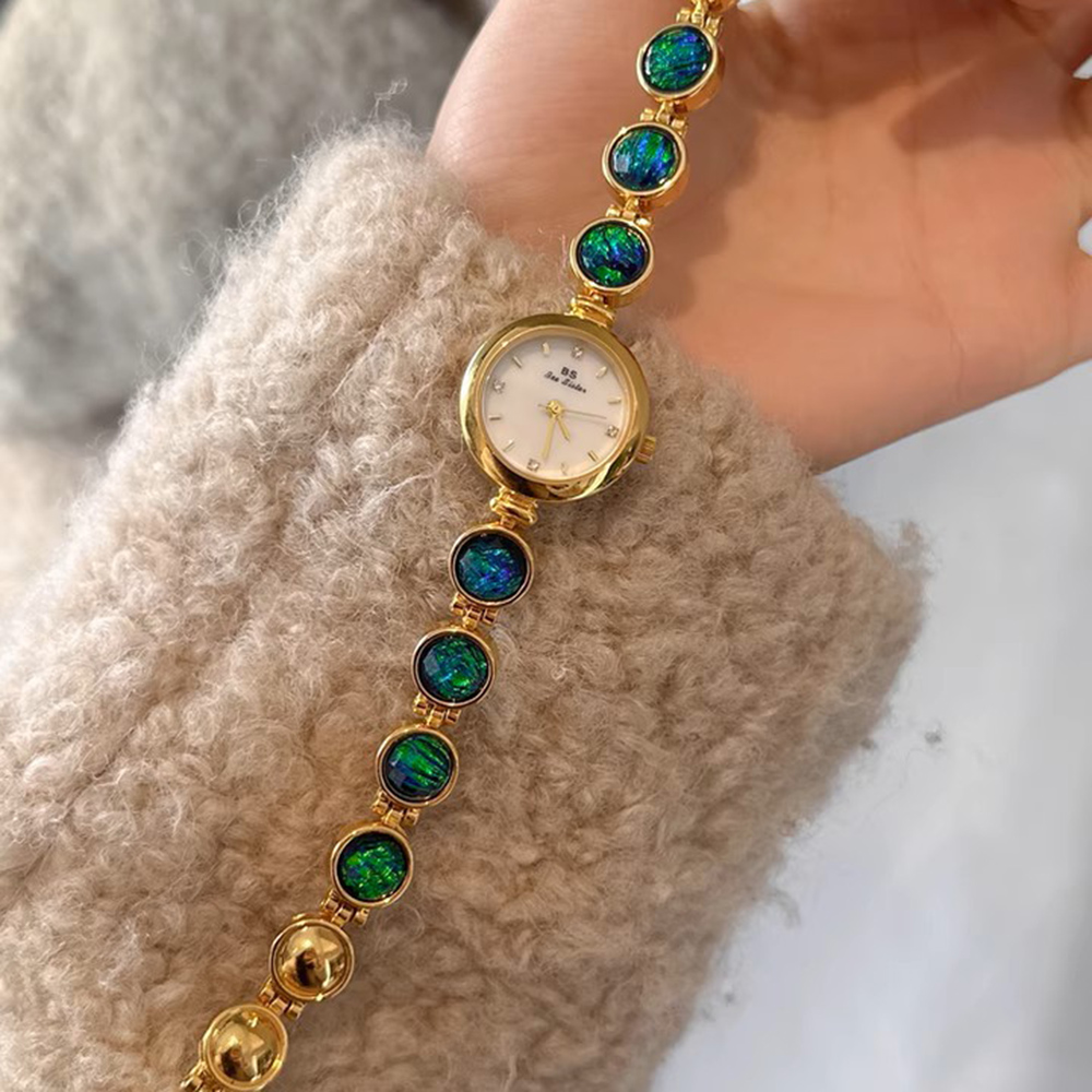 高級女性の腕時計グリーンヒスイブレスレットスモールダイヤルエ - Luxury Watch With Green Dial のレビューと価格