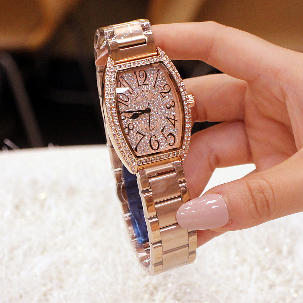 女性のための新しい韓国の時計,防水,完全なダイヤモンドバレル - Luxury Watch Korea のレビューと価格