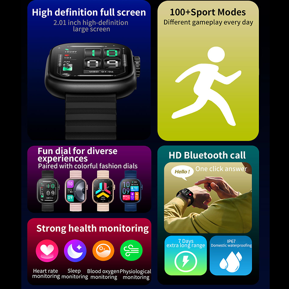 メンズスマートウォッチ懐中電灯体温計BT通話スマートウォッチ - Luxury Watch Korea のレビューと価格