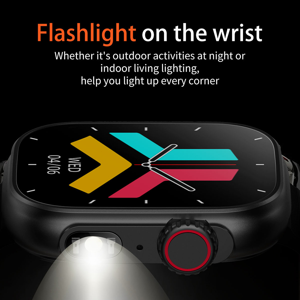 メンズスマートウォッチ懐中電灯体温計BT通話スマートウォッチ - Luxury Watch Korea のレビューと価格