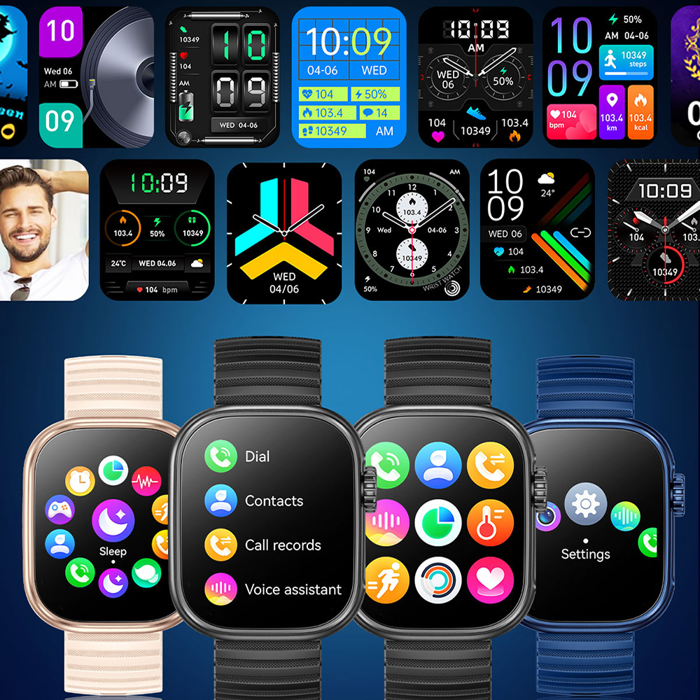 メンズスマートウォッチ懐中電灯体温計BT通話スマートウォッチ - Luxury Watch Korea のレビューと価格