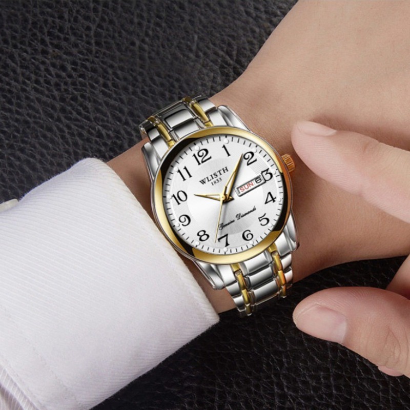 高級メンズクォーツ腕時計 デジタル腕時計 カレンダー 曜日表 - Luxury Watch Exchange のレビューと価格