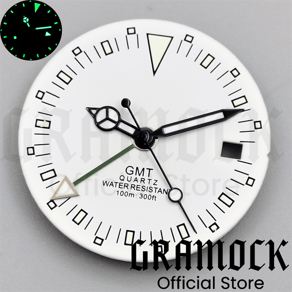 クォーツムーブメント付き時計ダイヤル,緑の手,黒,白,発光フ - Luxury Watch With Green Dial のレビューと価格