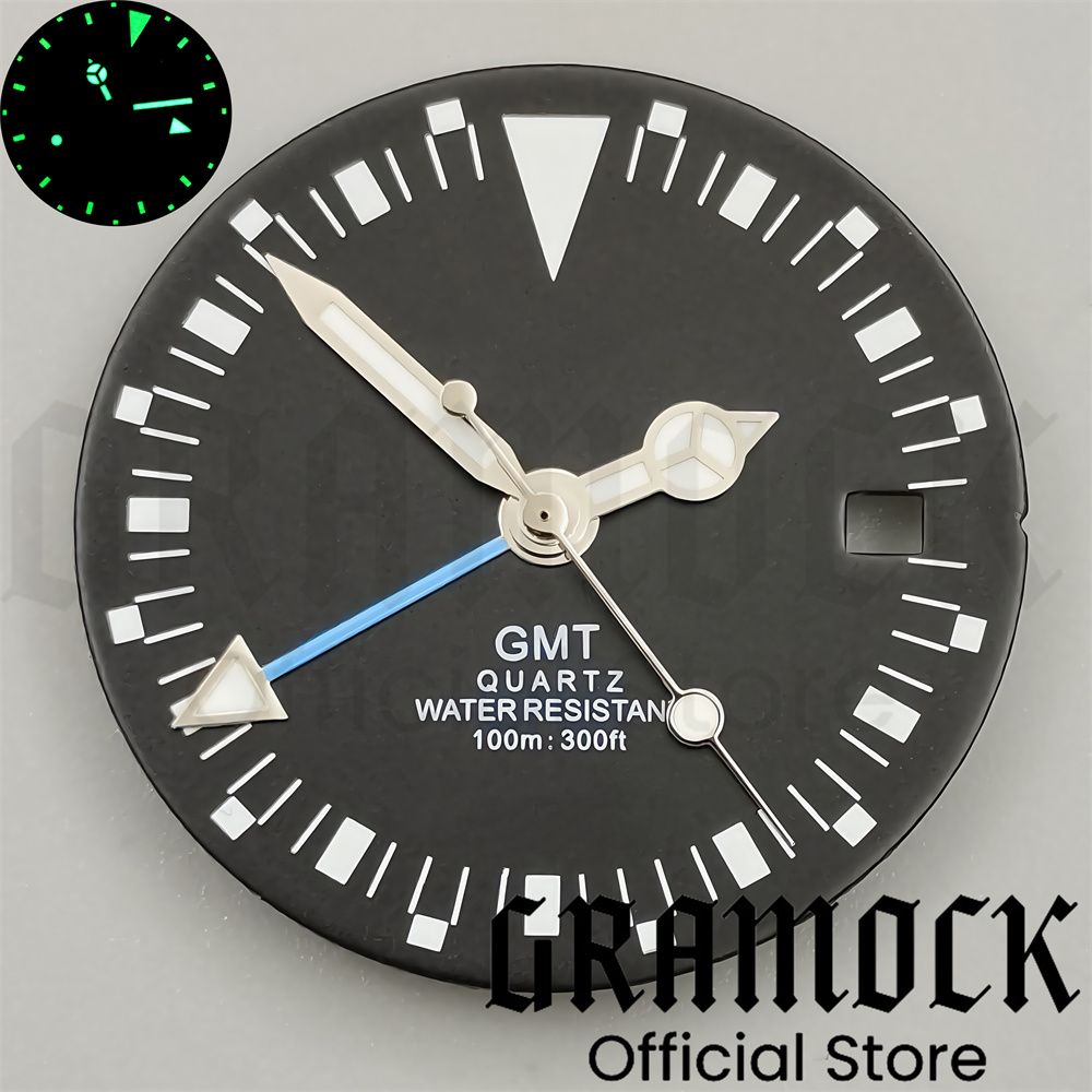 クォーツムーブメント付き時計ダイヤル,緑の手,黒,白,発光フ - Luxury Watch With Green Dial のレビューと価格