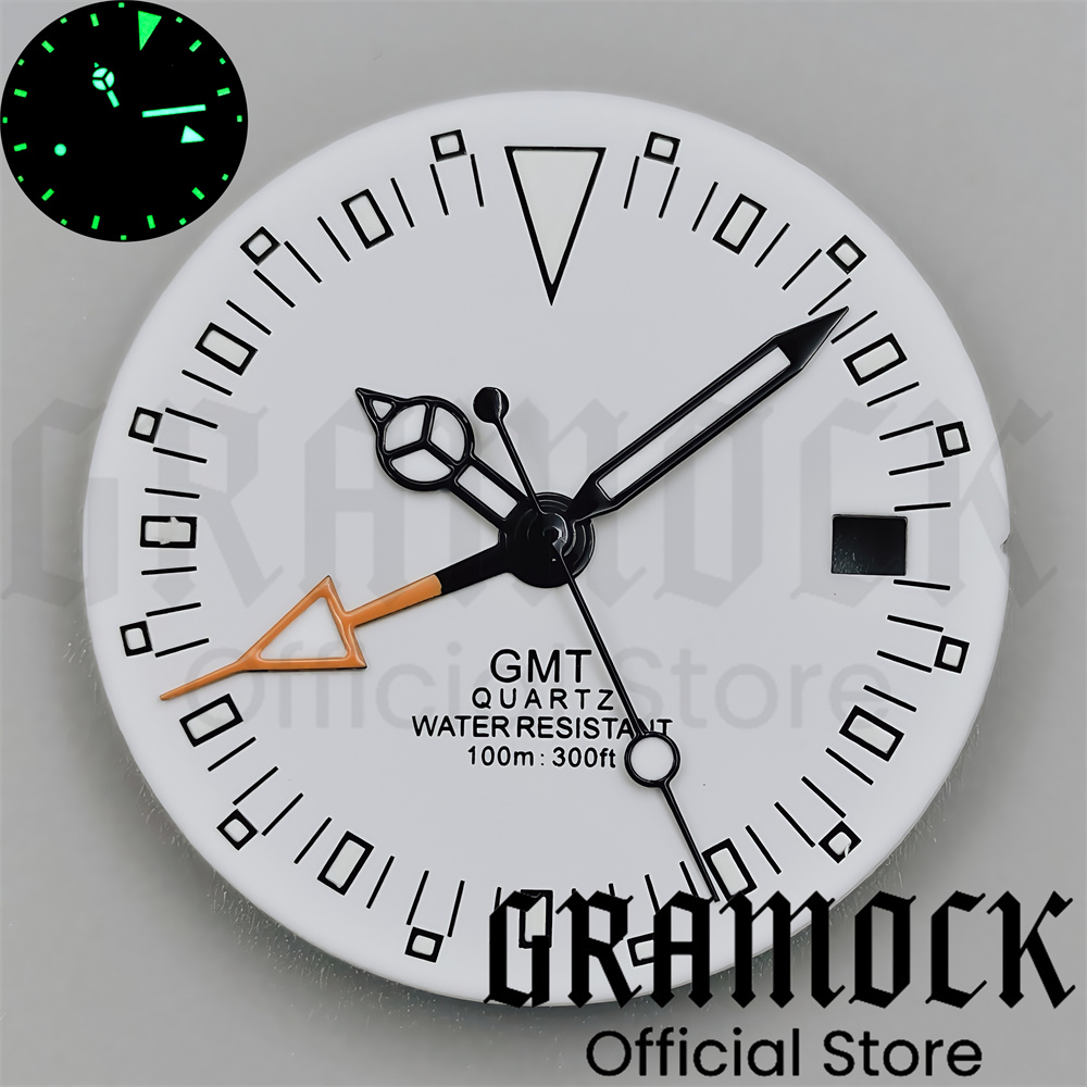 クォーツムーブメント付き時計ダイヤル,緑の手,黒,白,発光フ - Luxury Watch With Green Dial のレビューと価格