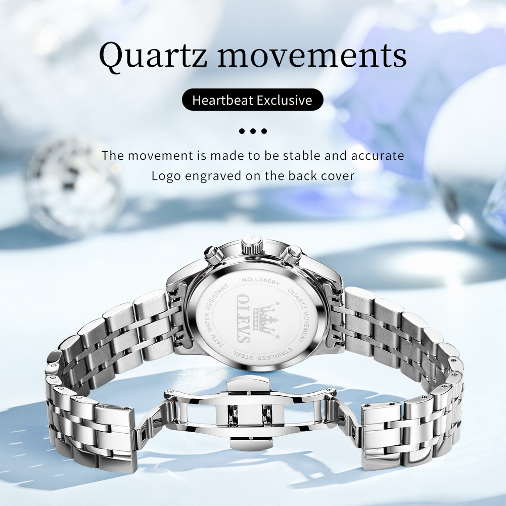 OLEVS レディース腕時計ファッションレディースクォーツ時 - Luxury Watch With Green Dial のレビューと価格