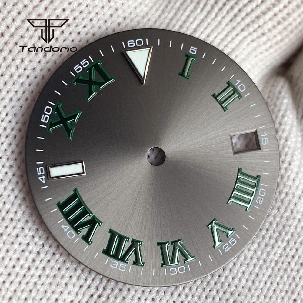 29 ミリメートルグレーサンバースト時計ダイヤルフェイスフィ - Luxury Watch With Green Dial のレビューと価格