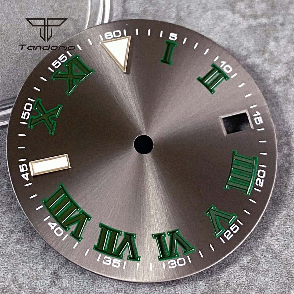29 ミリメートルグレーサンバースト時計ダイヤルフェイスフィ - Luxury Watch With Green Dial のレビューと価格