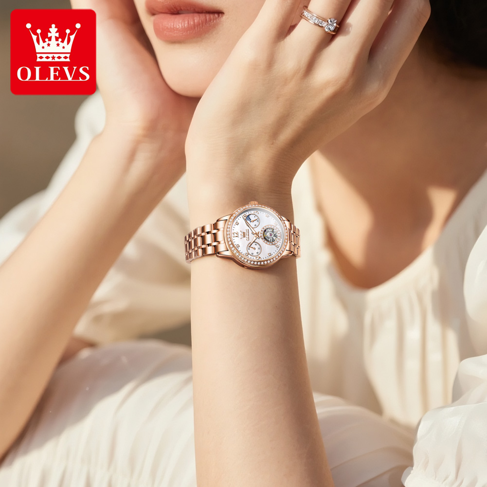 OLEVS 女性用腕時計トップブランドの高級ファッションファ - Luxury Watch With Bracelet のレビューと価格