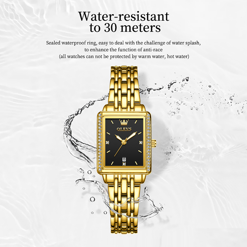 OLEVS 9995 日付時計女性用高級防水夜光時計エレガン - Luxury Watch Deals のレビューと価格