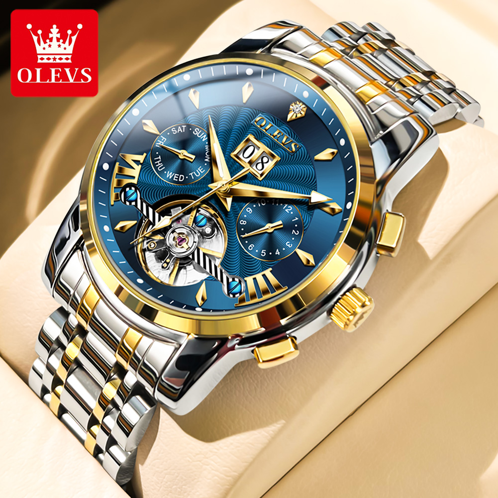 OLEVS メンズ腕時計高級ファッションファインスチールスト - Luxury Watch Men のレビューと価格