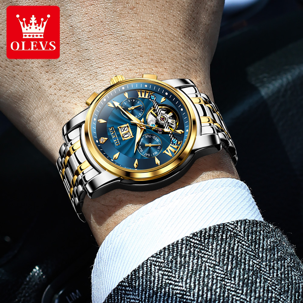 OLEVS メンズ腕時計高級ファッションファインスチールスト - Luxury Watch Men のレビューと価格